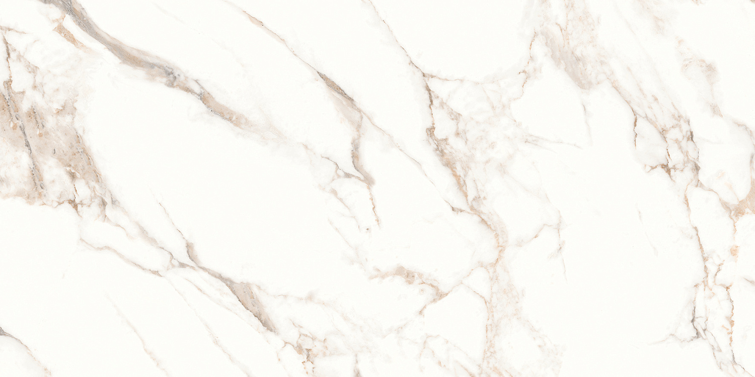 Statuario Ice Керамогранит белый 60х120 лаппатированный шайн