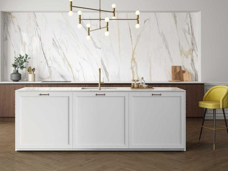 Керамогранит EMPORIO CALACATTA PUL. (6mm) (полированная) 120x260 от TAU Ceramica (Испания)